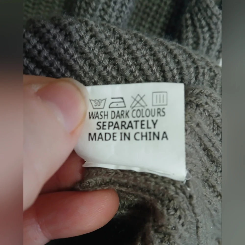 Boxy Sleeveless Knit Polo Sweater Vest Sage Green Women's XL - Picture 6 of 7